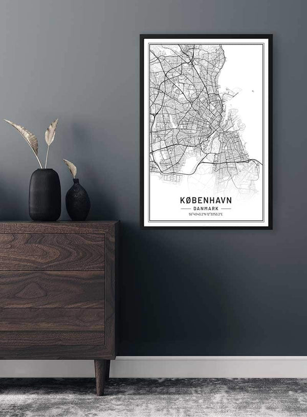 Kort über København - Byposter