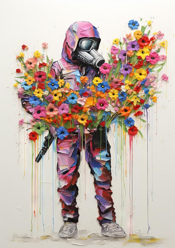 Soldier of Peace - Inspired on Banksy Poster