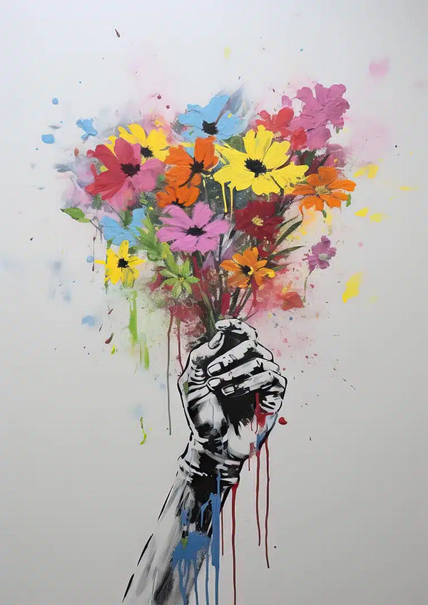 Flowers of Peace - Banksy Poster