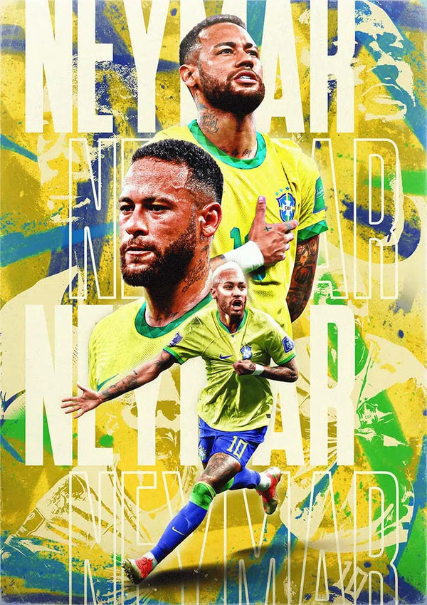 Neymar Fußball-Poster