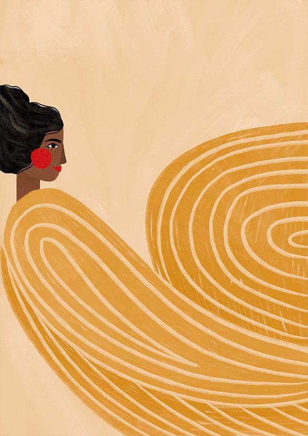 Die Frau mit den orangefarbenen Streifen - Bea Muller