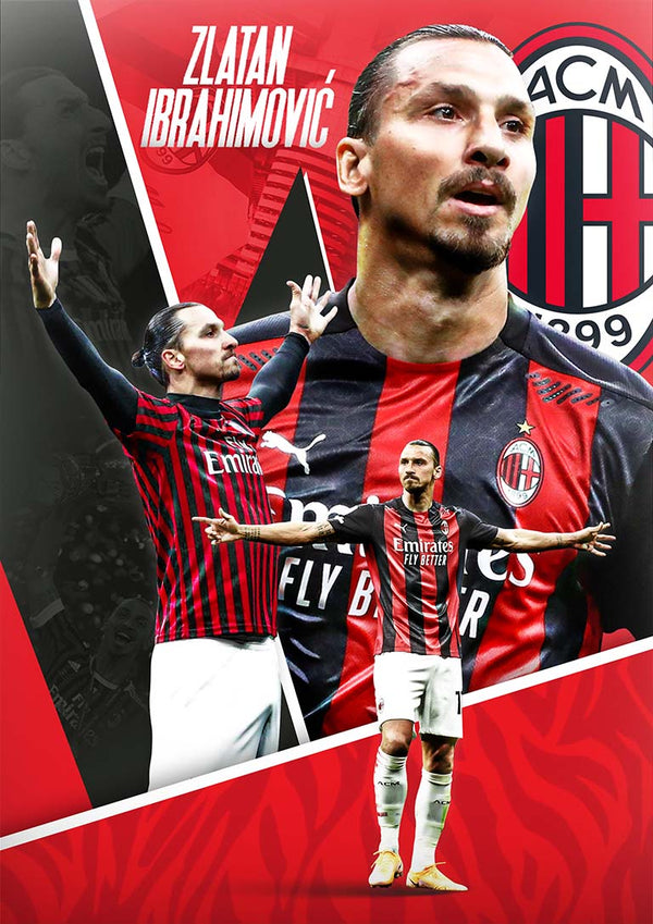 Zlatan Ibrahimović Fußballplakat