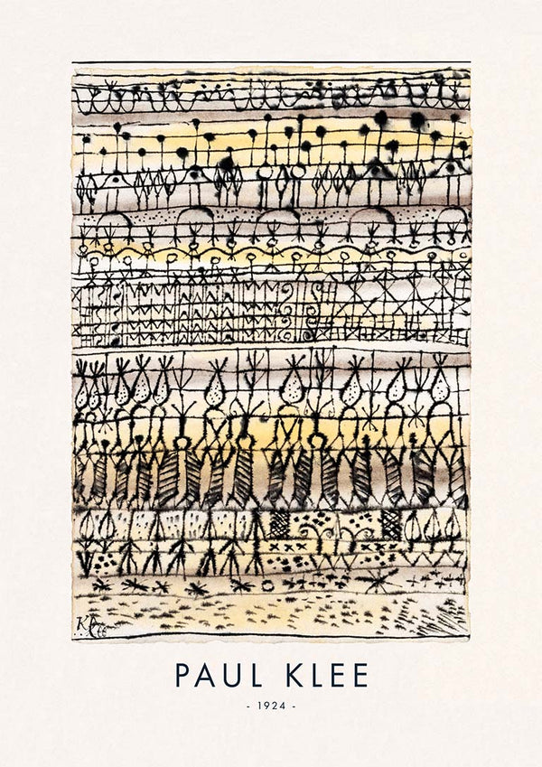 Abkühlung im Heißzonengarten 1924 - Paul Klee
