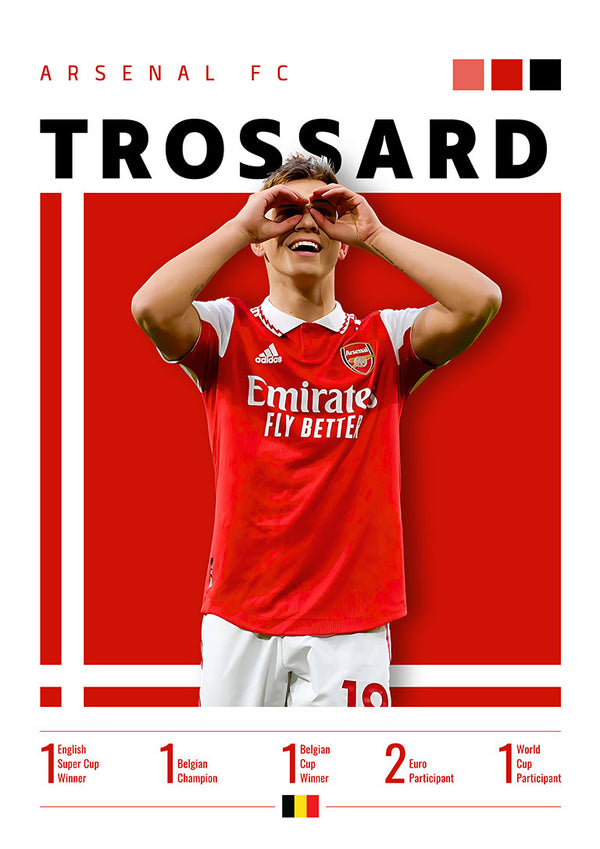 Trossard – Arsenal-Fußballposter