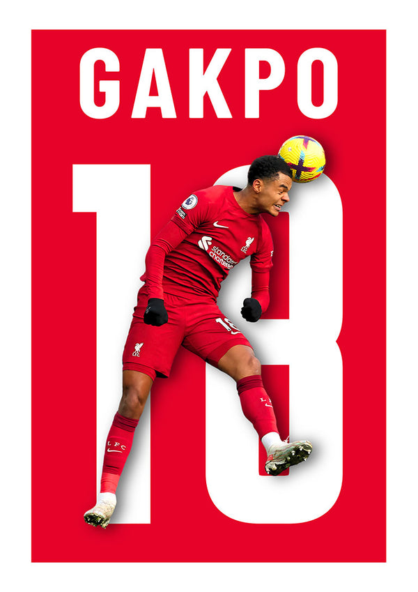 Cody Gakpo – Liverpool Fußball-Poster