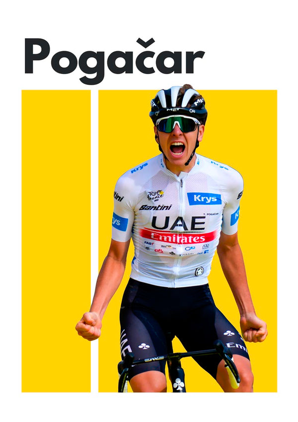 Tadej Pogačar UAE Cycling Poster