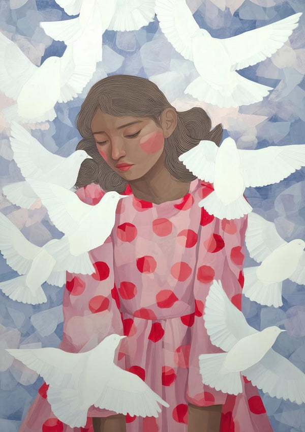 Red Dress Birds - Martina Karlsson