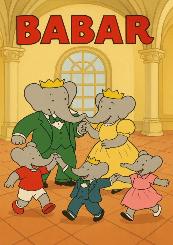 Babar Dancing with Family