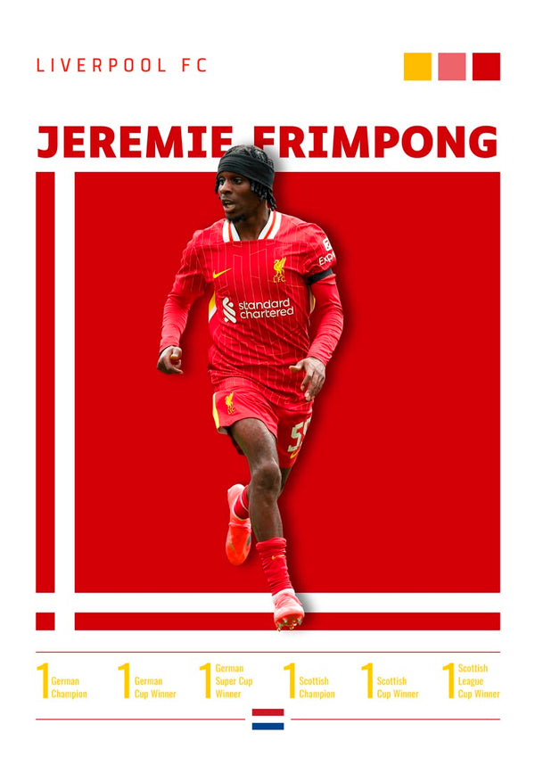 Jeremie Frimpong - Liverpool Football Poster