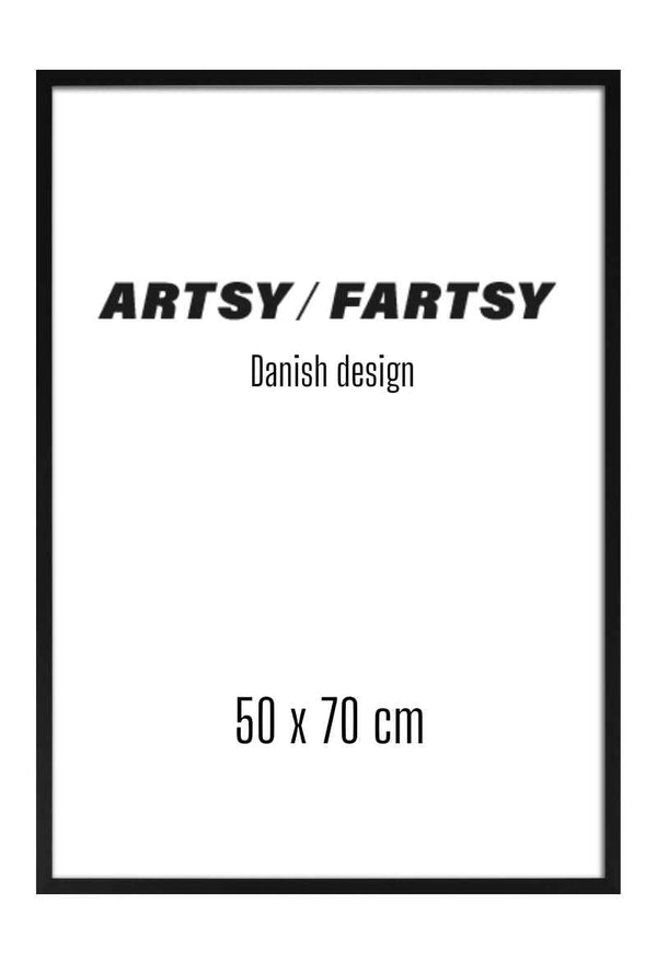 Schwarzer Holzrahmen 50x70 cm