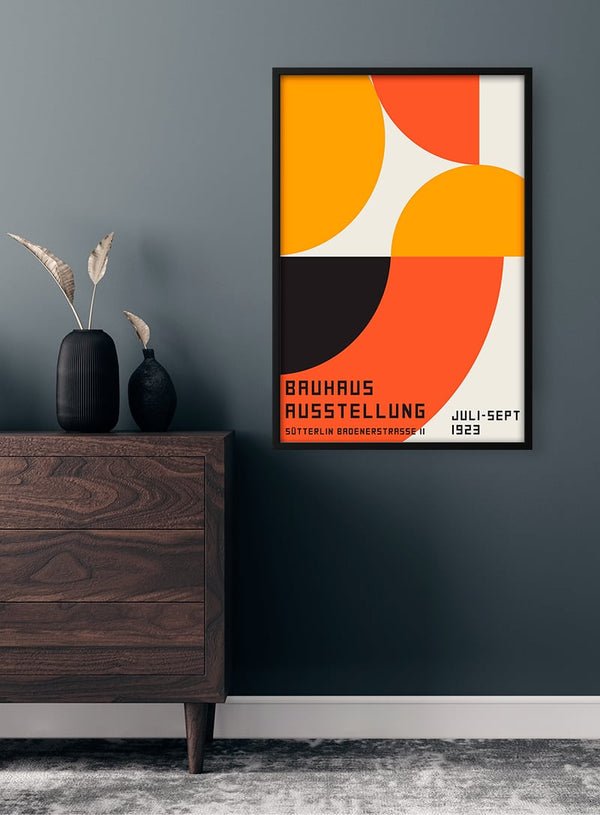 Bauhaus Orange Poster