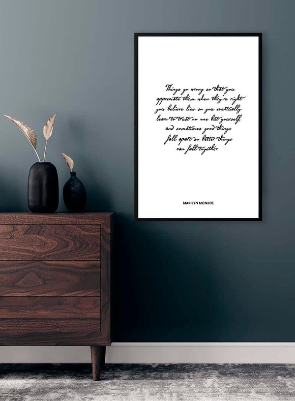 Marilyn Monroe Citatposter