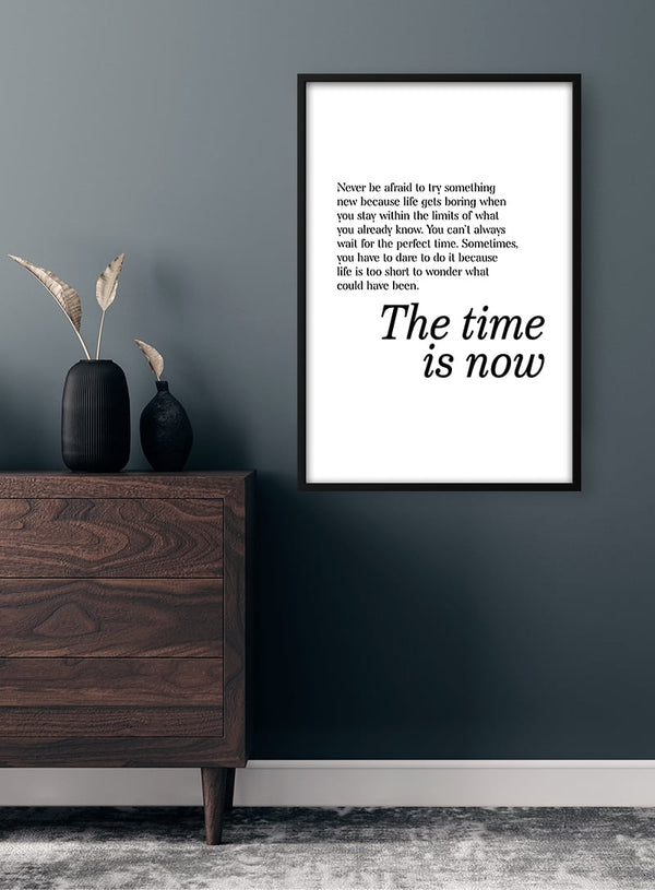 Die Zeit ist jetzt Poster