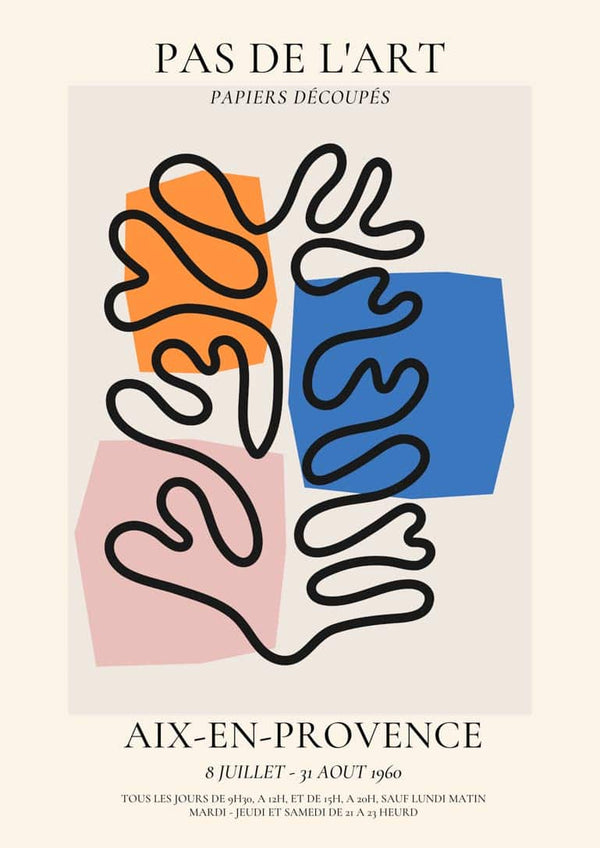 Von Matisse inspiriertes Pas De L'Art-Poster