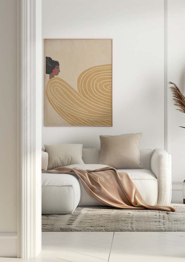 Die Frau mit den orangefarbenen Streifen - Bea Muller