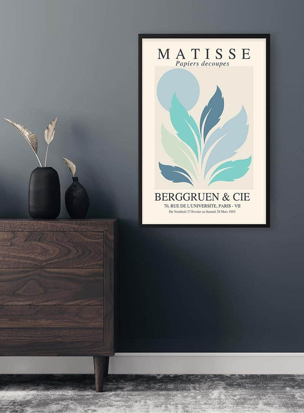 Matisse inspirierte blaue Sonne