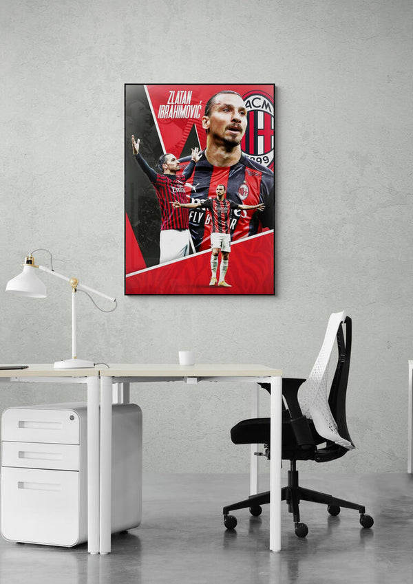 Zlatan Ibrahimović Fußballplakat