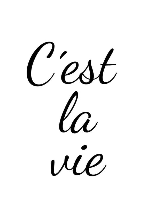 C'est la Vie poster