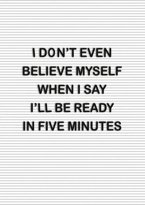 Don´t Believe Myself Poster
