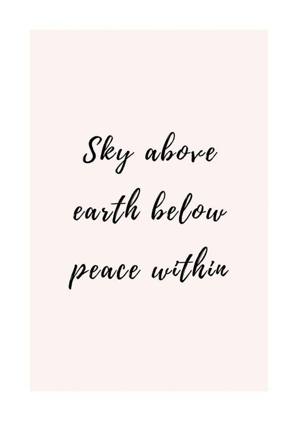 Peace Within Poster