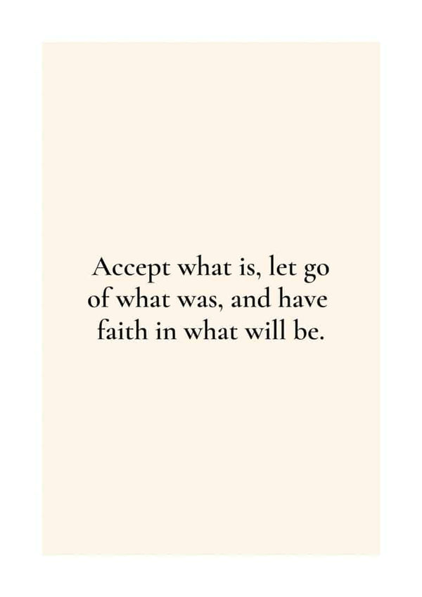 have Faith Citat Poster
