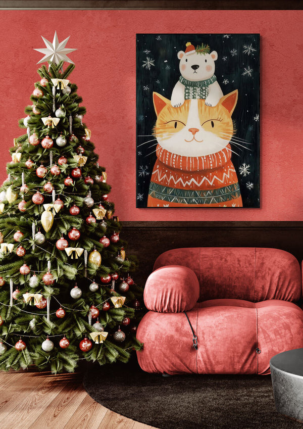 Gemütliche Katzenweihnachten