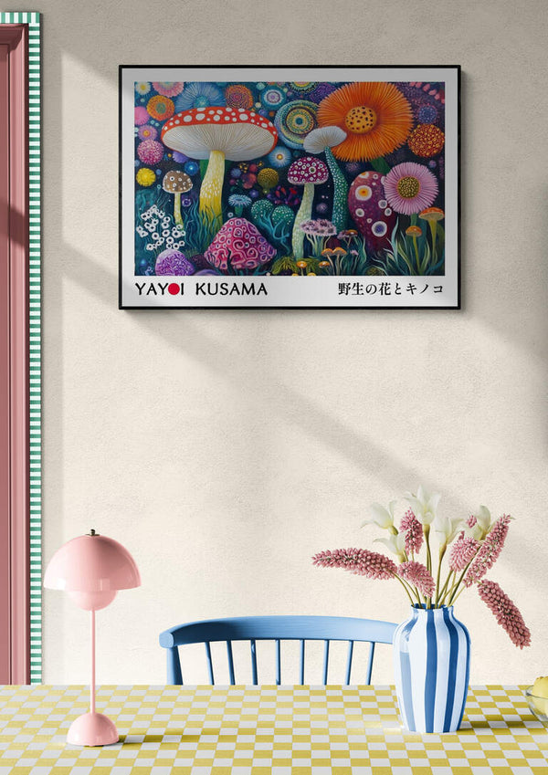 Shrooms n Flowers 01 - Kusama Plakat