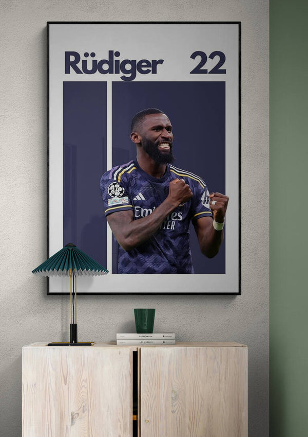 Antonio Rüdiger Fußball Poster