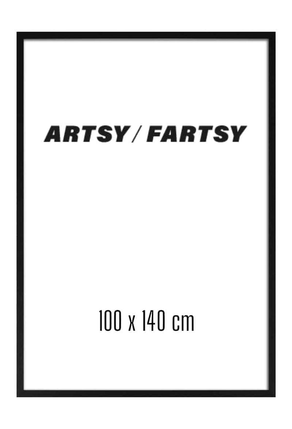 Schwarzer Holzrahmen 100x140 cm