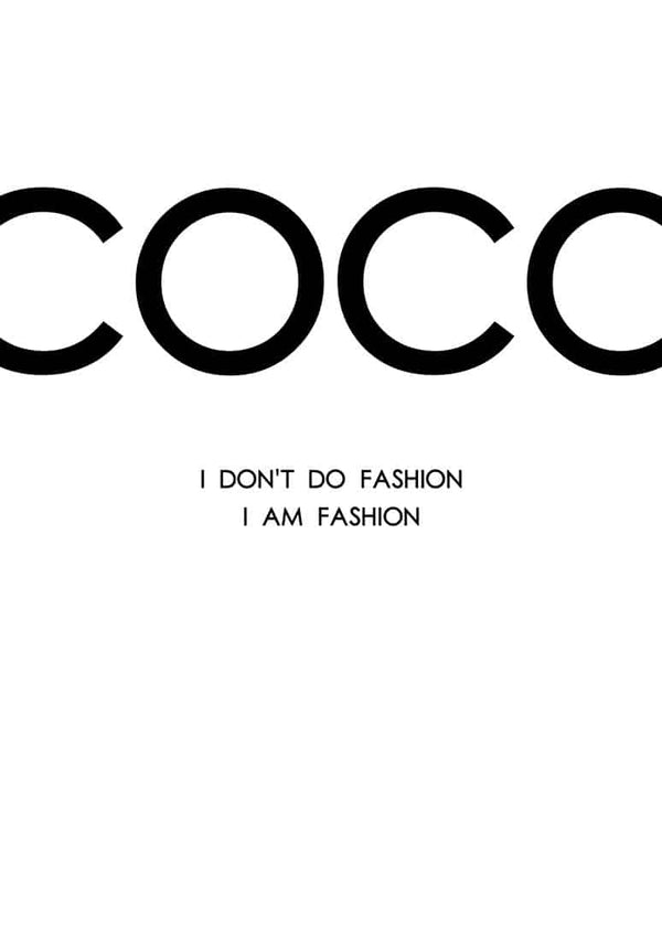 Klassisches Coco Chanel-Poster