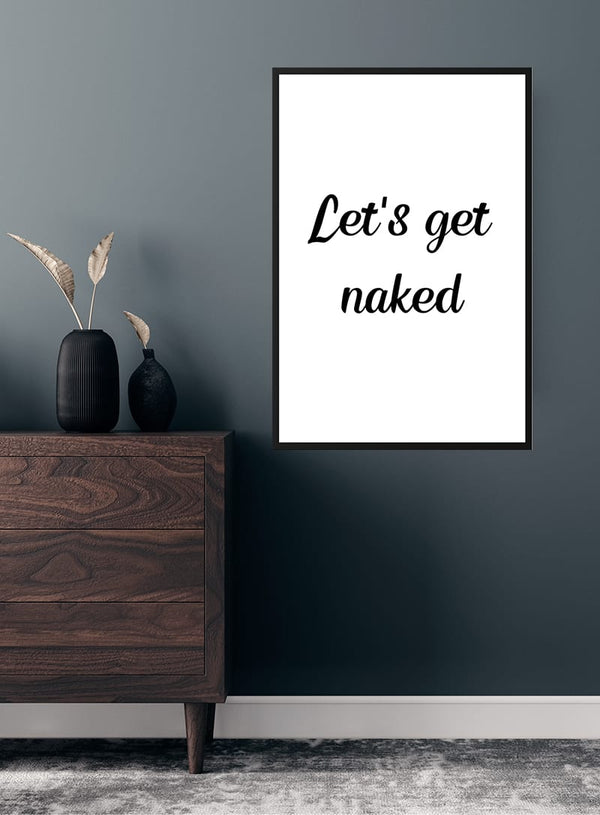 Lass uns nackt sein Poster
