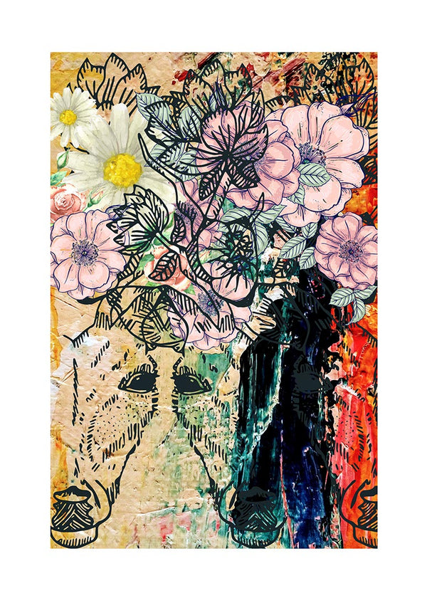 Blumen und Farben Poster