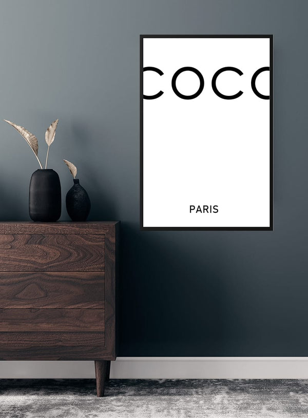 Weißes COCO-Poster