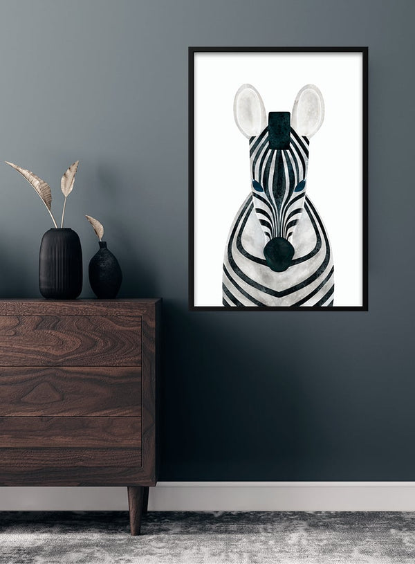 Sød Zebra Poster für Kinder