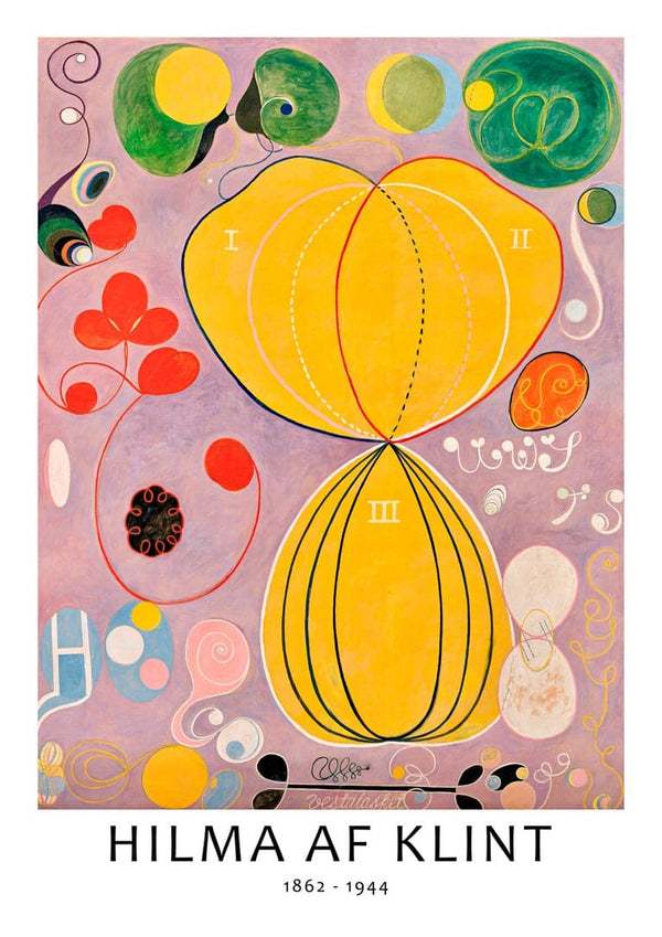 HILMA AF KLINT – DIE ZEHN GRÖSSTEN, ERWACHSENEN, NR. 7 PLAKAT