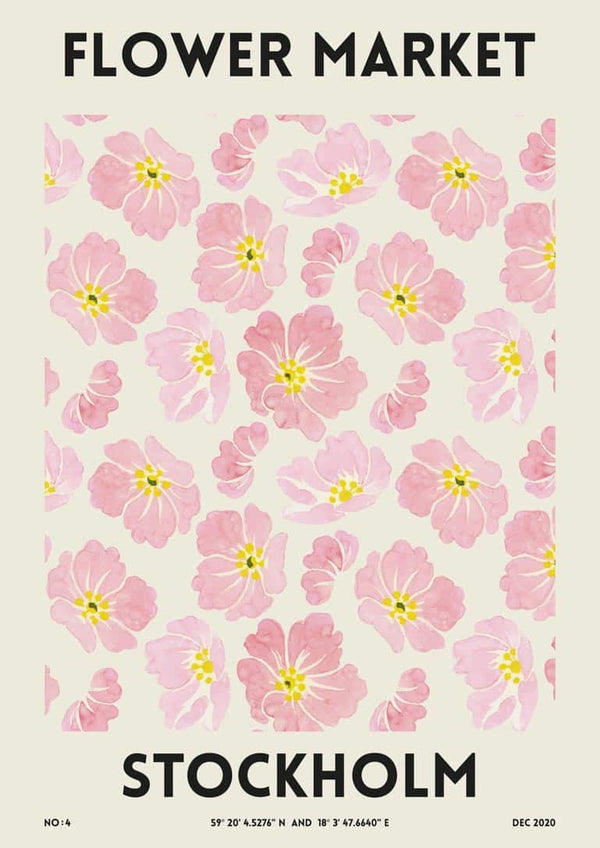Blumenmarkt - Stockholm-Plakat