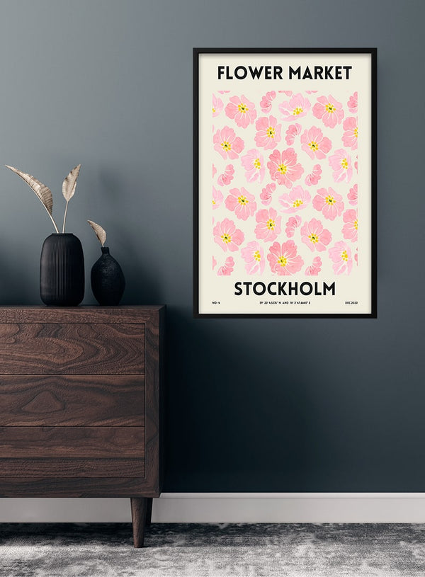 Blumenmarkt - Stockholm-Plakat