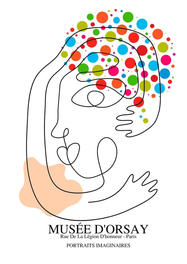 Picasso inspired inspired Portrait imaginaires poster