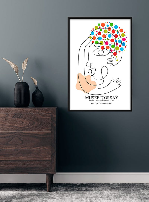 Picasso inspired inspired Portrait imaginaires poster