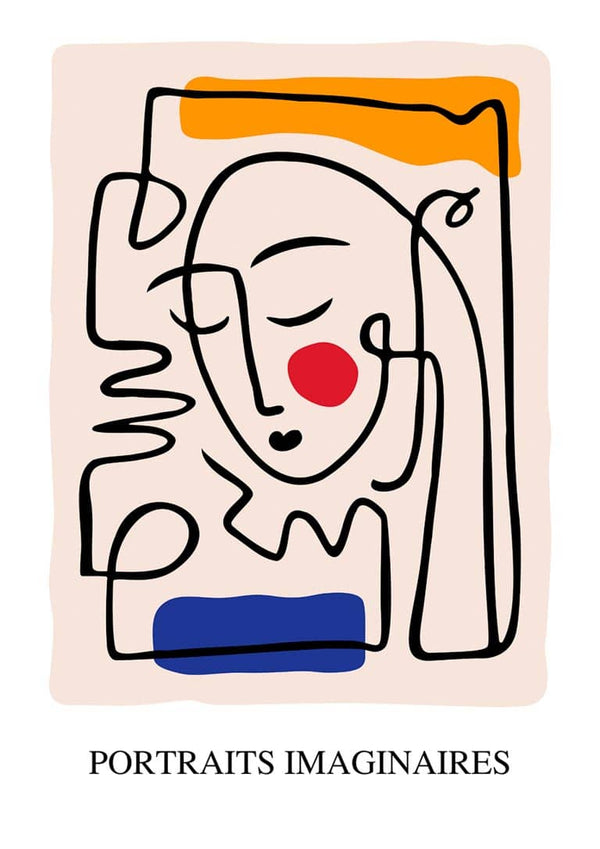Picasso inspired Portrait imaginaires poster