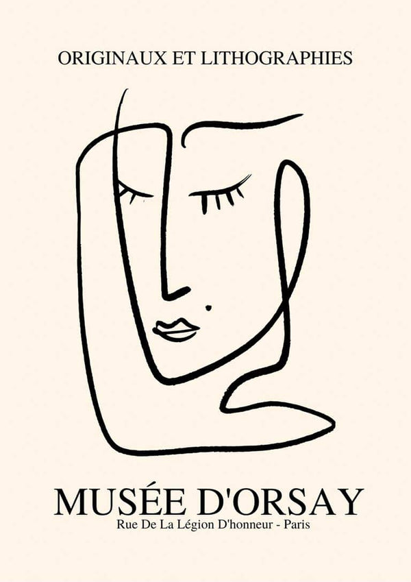 Von Picasso inspiriertes Face-Imaginaires-Poster