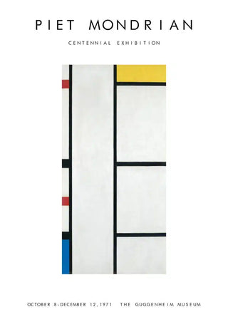 Piet Mondrian Ausstellungsplakat