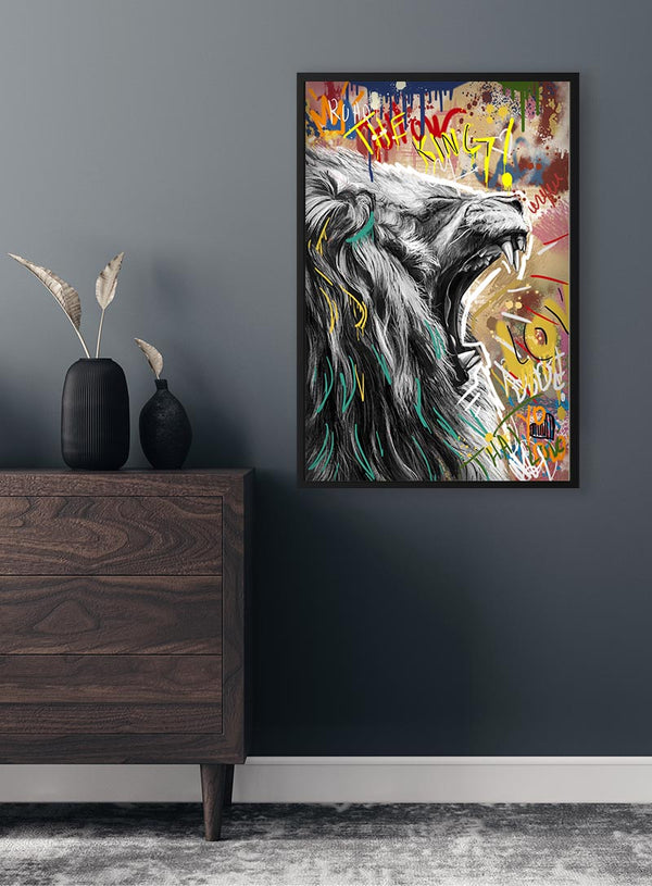 Graffiti Lion no. 1 poster