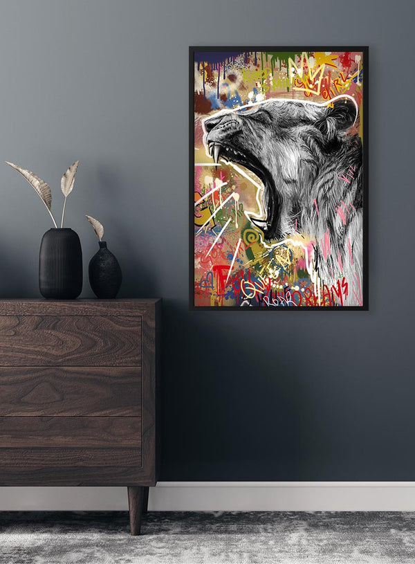 Graffiti Lion no. 2 poster