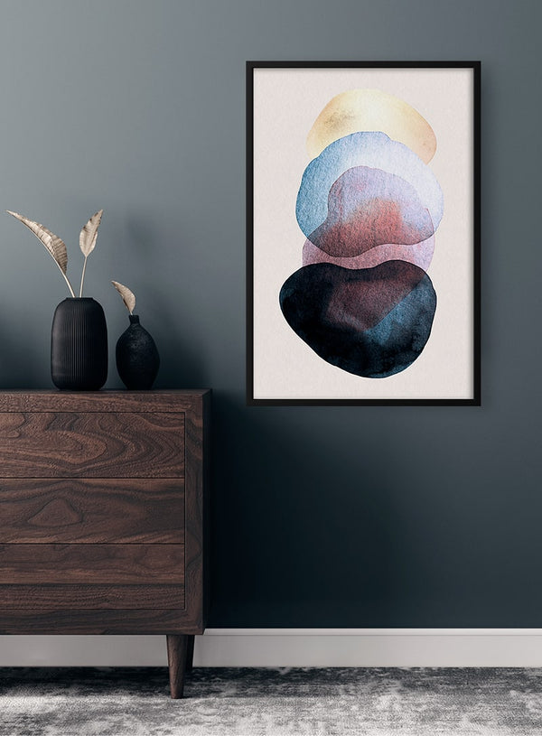 Poster „Aquarellformen“