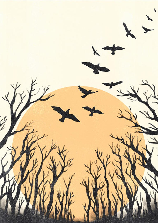 Poster Vögel fliegen