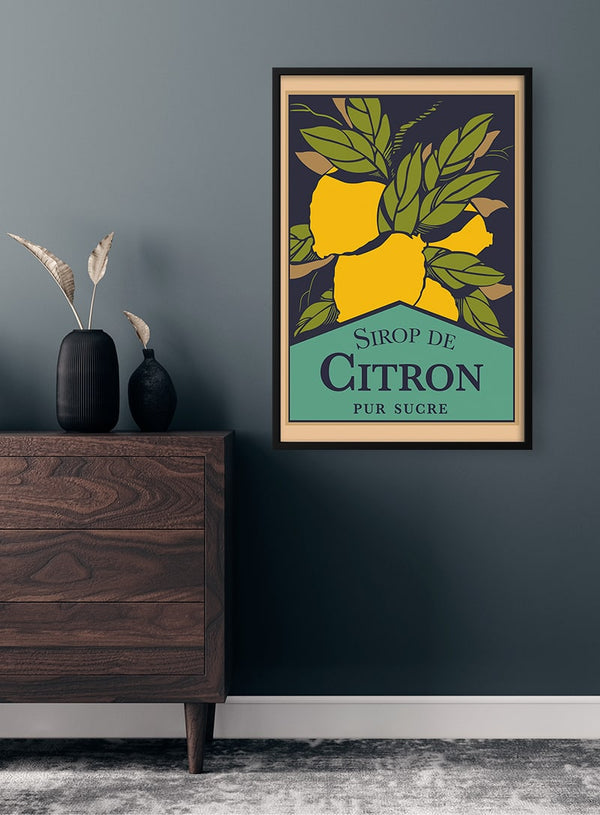 Poster Zitronensirup