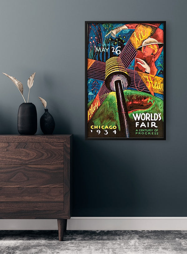 Weltausstellungs-Vintage-Poster