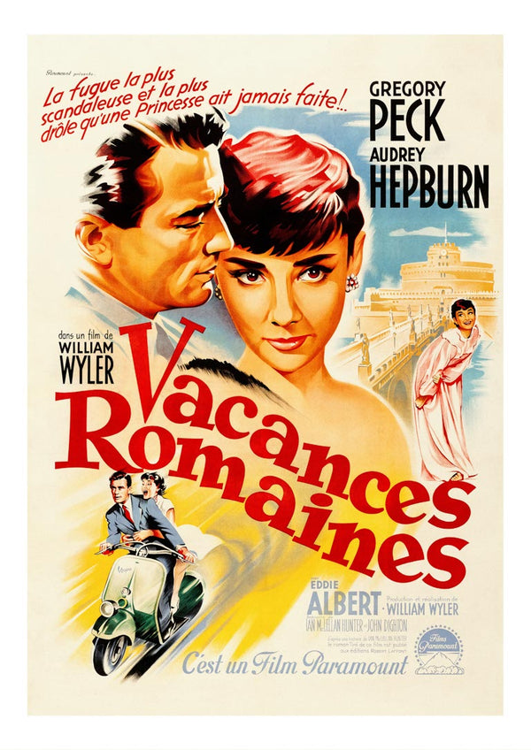 Aydrey Hepburn – Vacances Romaines Poster