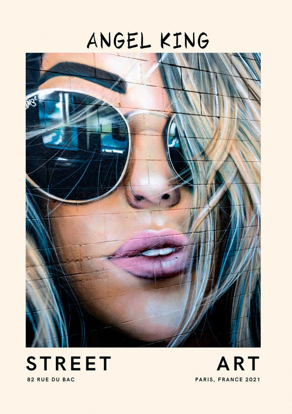 Street Art - Angel King Poster